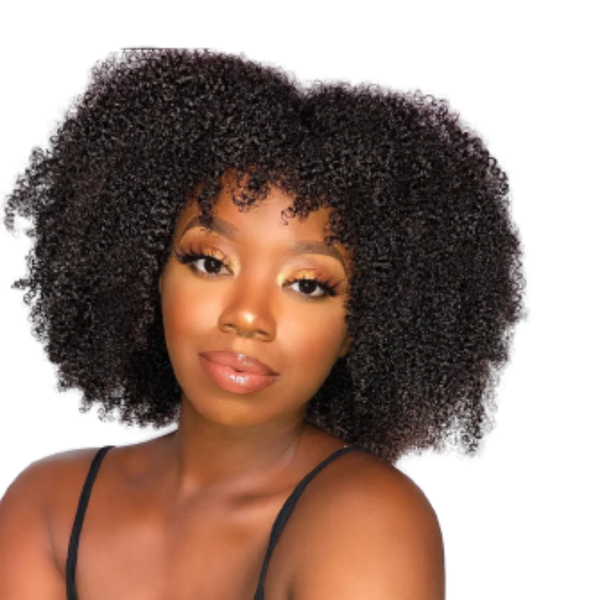 Brazilian Afro Kinky Curly Fringe Wig.