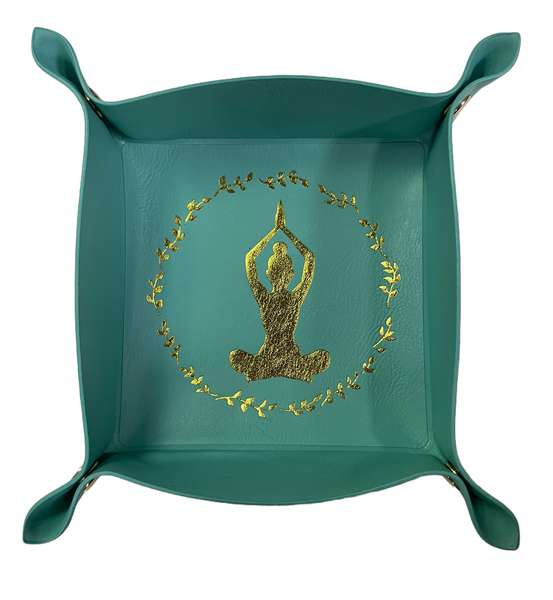 Yoga Storage Tray - Vegan leather Valet Tray