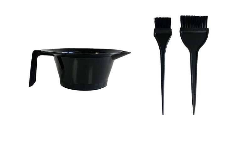 Hair Colouring Kit - Bowl &amp; Brushes Mixing Set