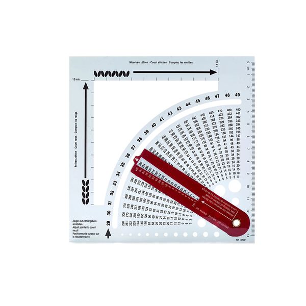 Knitting Gauge Converter Knitting Stitch Calculator and Counting Ruler