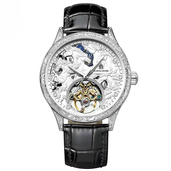 ZELTRYN 3D Engraved Vintage Men's Watch