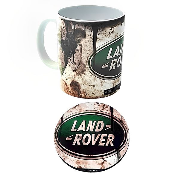 Mug &amp; Coaster Gift Set - Land Rover