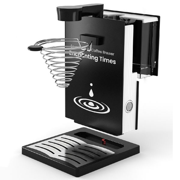 Portable 10.5oz Compact Espresso Drip Coffee Maker Removable Water Tank