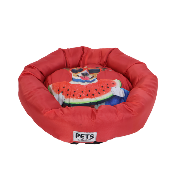 Pet Bed for Small Pets and Puppies - Round Design