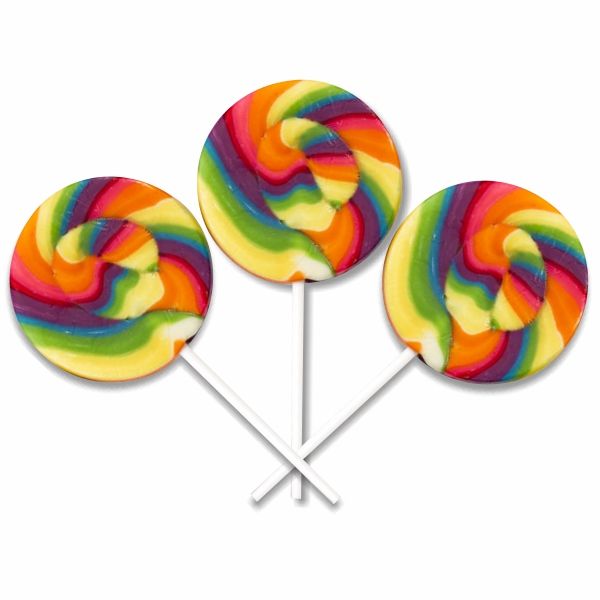 Rock Candy Kings of Rock - Dinky Rainbow lollipops - Multi colour