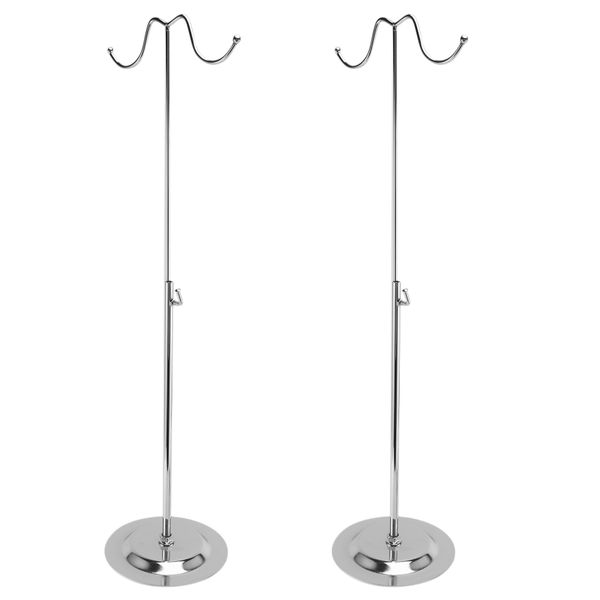 2X Metal Handbag Women Bag Display Stand Double Hook Holder