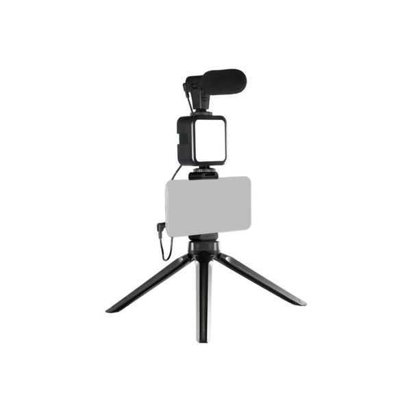 Condenser Microphone with Tripod LED Fill Light