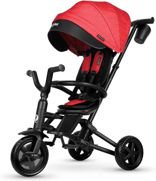 QPlay Nova Niello Red- Compact &amp; Stylish Tricycle for Toddlers