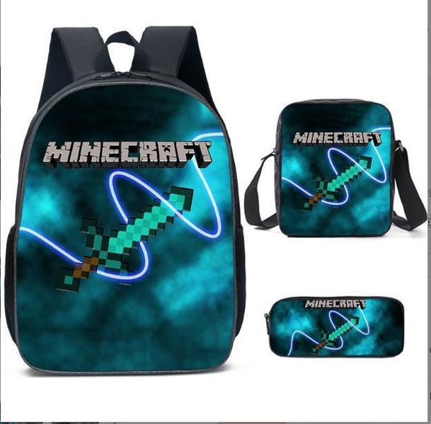 3-Piece Kids School Backpack/Lunch Box/Pencil Case Set Dandy's World