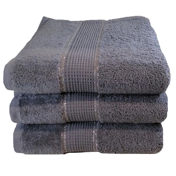 Luxe Collection Towel - 100% Cotton - Dark Grey - Pack of 1