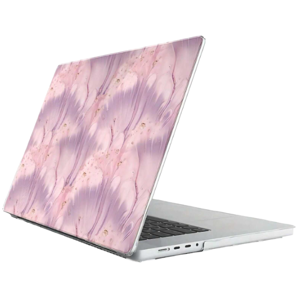 Pastel Tie Dye Protective Shell Case For MacBook Air 15 M3 - Pink &amp; Purple