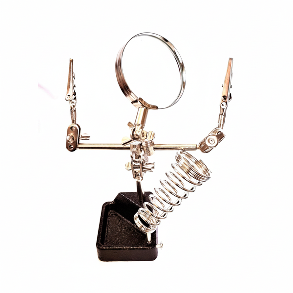 Krafft Helping Hand Soldering Stand with Magnifying Glass and Clips
