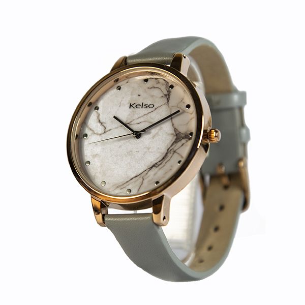 Kelso Ladies Leather Dress Watch - Light Grey KYF004-01