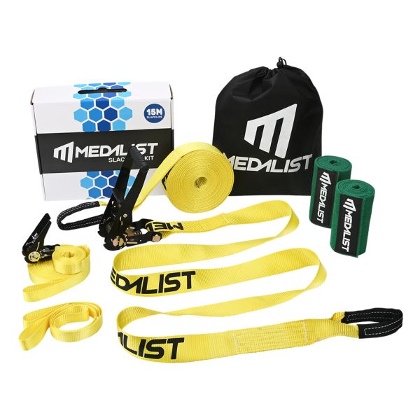 Medalist - Slackline Kit - 15m - Complete with Training Line