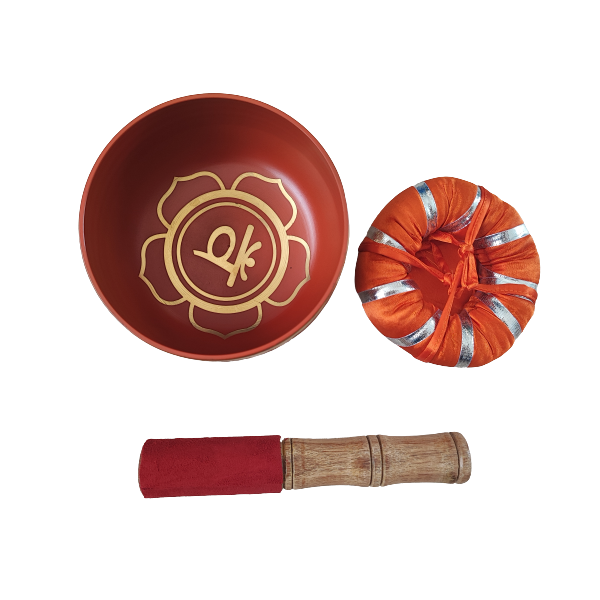 7 Chakra Brass Tibetan Singing Bowl - Svadhisthana Chakra