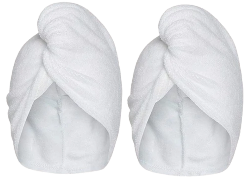 Microfibre Hair Towel Wrap - Pack of 2