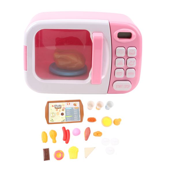 Pretend Play Kitchen Toy Cute Electronic Microwave Toys Kitchen Play Set