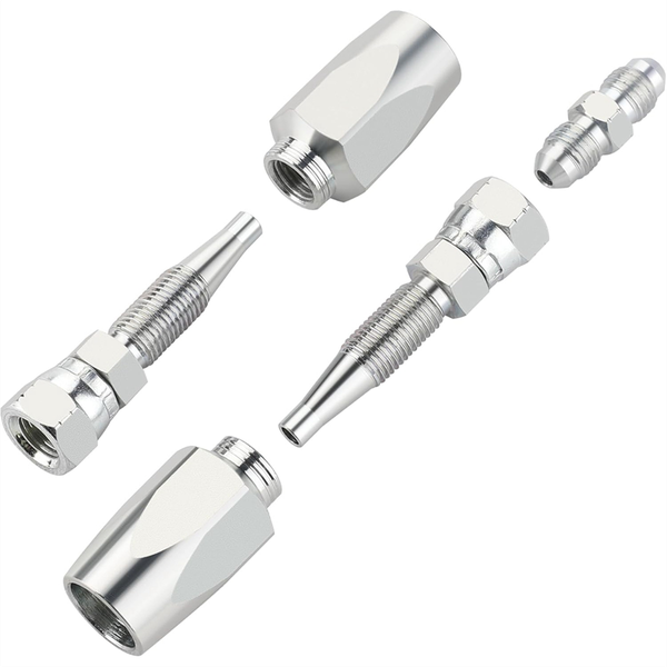 2Pieces Hydraulic Fittings 3/8Inch ID Hose Field Repair Kit