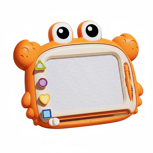 Children's Magnetic Drawing Board with Pen - Orange