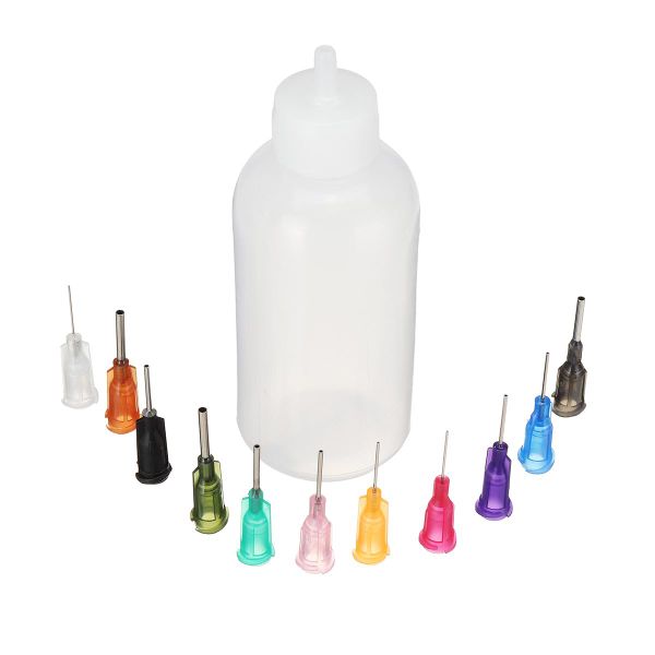 Liquid, Oil &amp; Soldering Flux Dispenser Bottle with 11 Needles