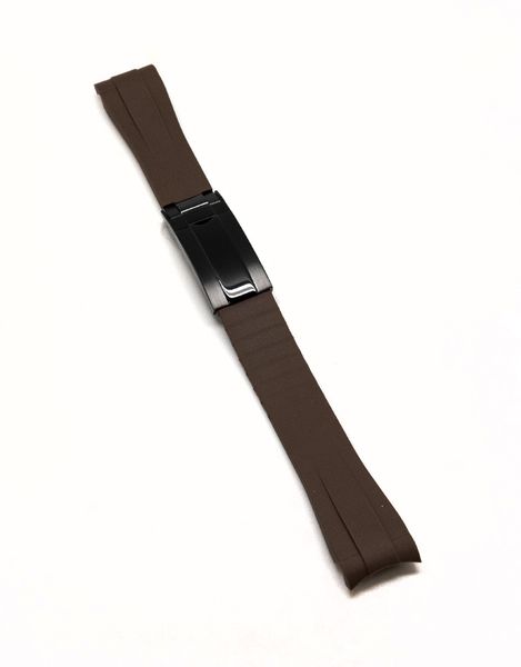 Brown Rubber Omega X Swatch Moonwatch Strap image