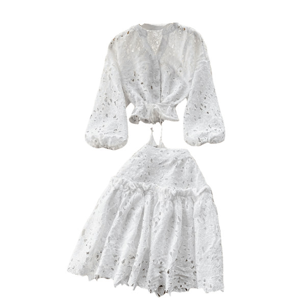 Julie Chic Shirt and Skirt Set