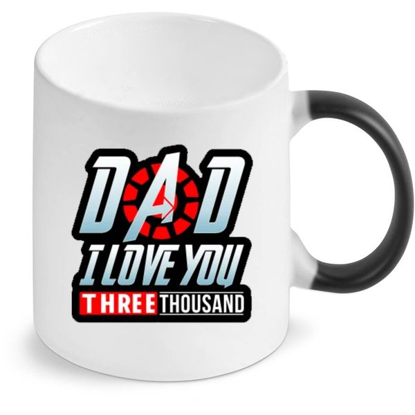 Dad I Love You 3000 Avengers Birthday Christmas Father's Day Magic Mug