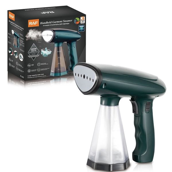 Portable hand-held clothes steam iron, suitable for home and travel.