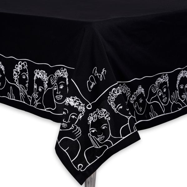 Carrol Boyes Tablecloth 160 x 300- Well Framed - Black
