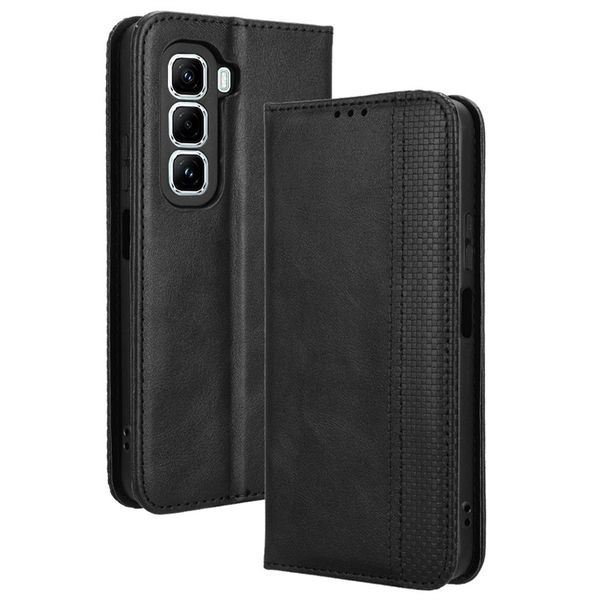 Compatible with Infinix Hot 50 Pro Plus 4G Magnetic Leather Case
