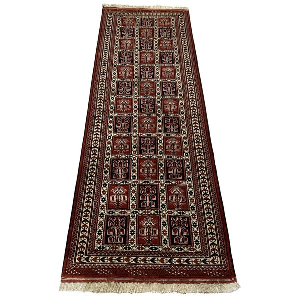 Rugs Of Persia Turkmen Persian Bakhtiari Design 300 x 80cm Hand-Knotted Rug
