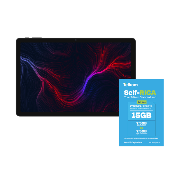 Packard Bell Targa F10 10.1" LTE + WiFi Tablet 6GB +128GB + 15GB Telkom SIM