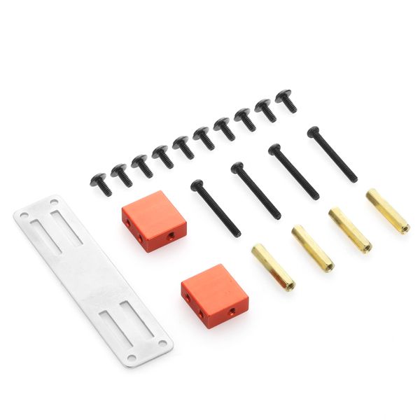 Metal Servo Bracket Kit For Wpl B16 B36 C24 C34 1/16 Rc Car Silver