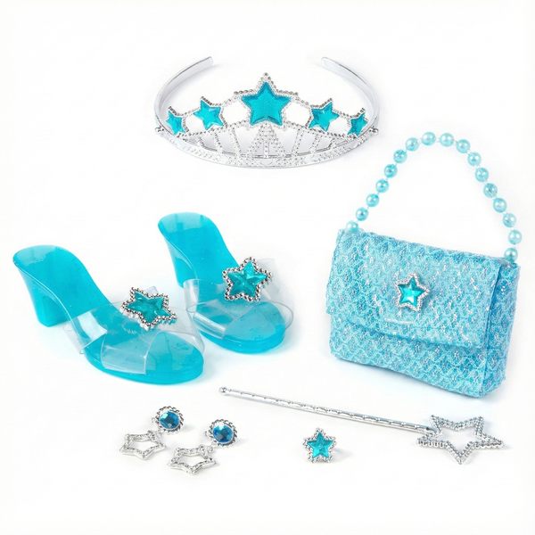 8-Piece Ice Princess Jewellery &amp; Accessories Dress-Up Set - Ages 3+