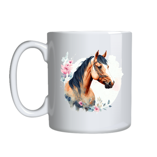 Headshot Coffee Mugs for Horse Lover Trendy Graphic Cup Birthday Present021