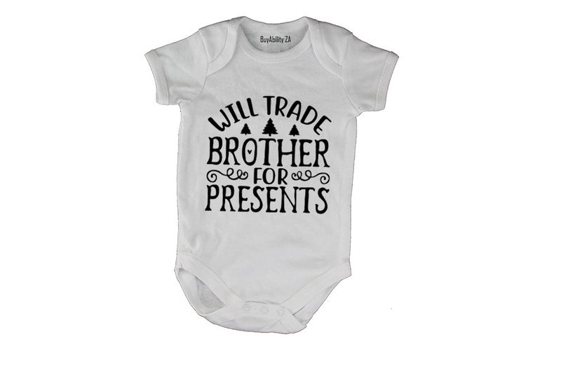 Trade Brother - Christmas - Short Sleeve - Baby Grow