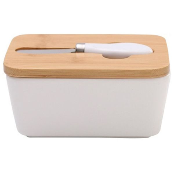 Kitchen Decor Air Tight Sealing Butter Storage Box With Smearing Knife