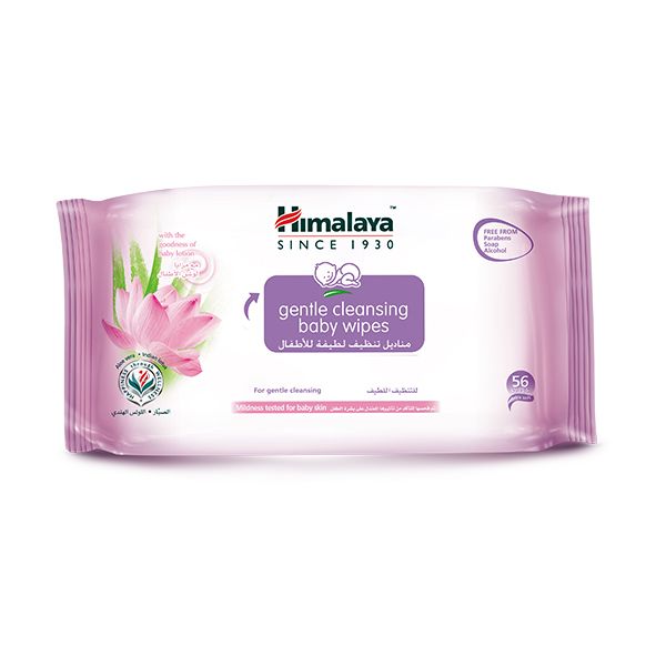Himalaya Gentle Cleansing Baby Wipes 56s