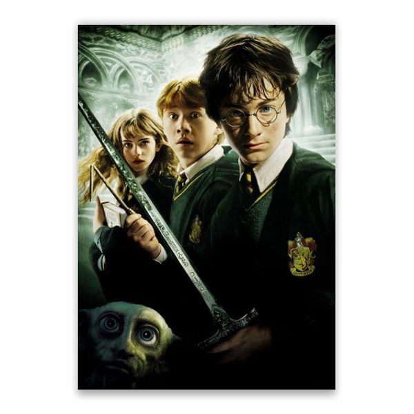 Harry, Ron, Hermoine And Dobby Poster - A1