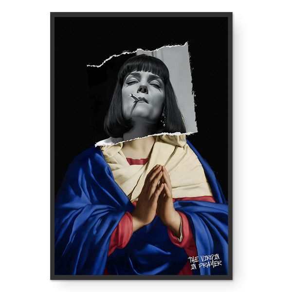 Cape Art Framed Canvas 1Piece 40x60cm The Virgin in Prayer