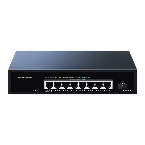 2 5Gbe Poe Switch 9 Port 2 5G Network Switch Uk Plug