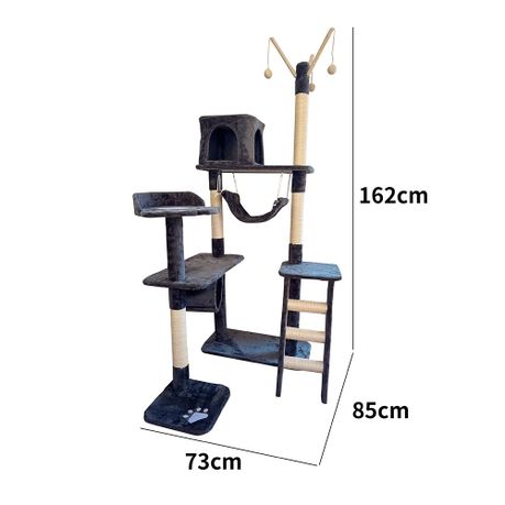 New Elements 162cm Large Cat Tree Stand Kitten Play House Shop Today. Get it Tomorrow takealot