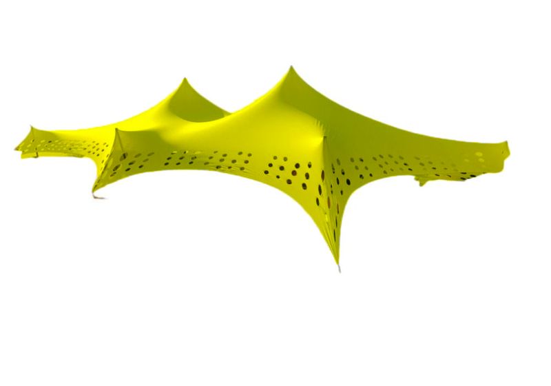 Stretch Tent Gazebo 5m x5m Non waterproof Yellow