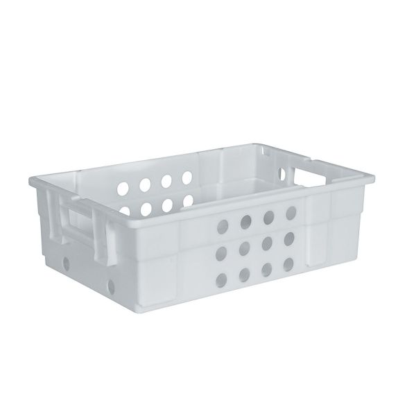 33L Stackable &amp; Nestable Vented Freezer Crate