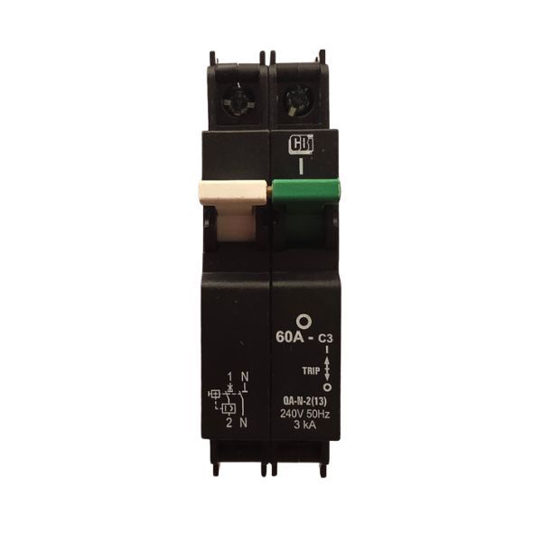 CBI 60AMP C3 Double Pole Circuit Breaker - 240V 3kA