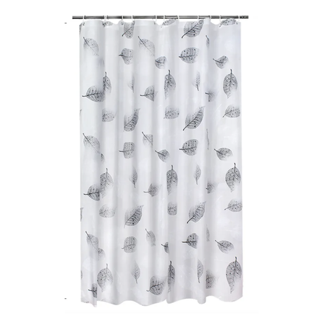 Grey Leaf Premium Shower Curtain & Hooks - 180 x 180cm, Shop Today. Get it  Tomorrow!