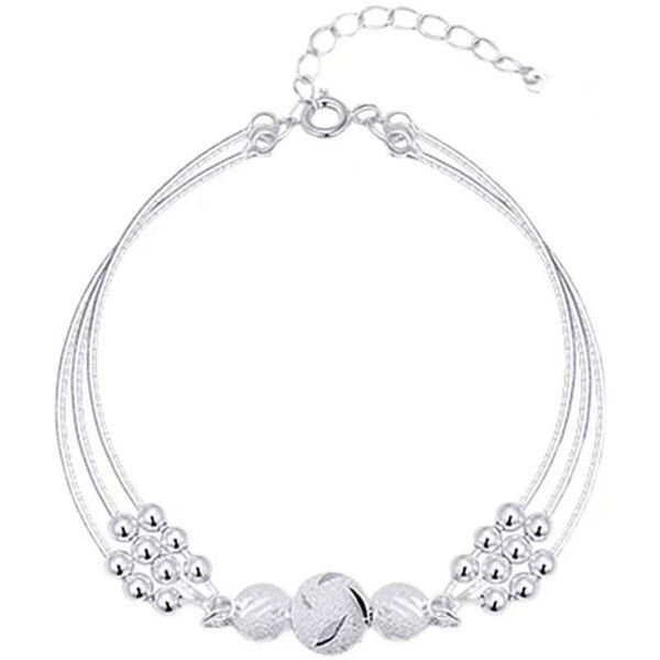 Literary Multi-layer Carved Round Beads Temperament Female Bracelet