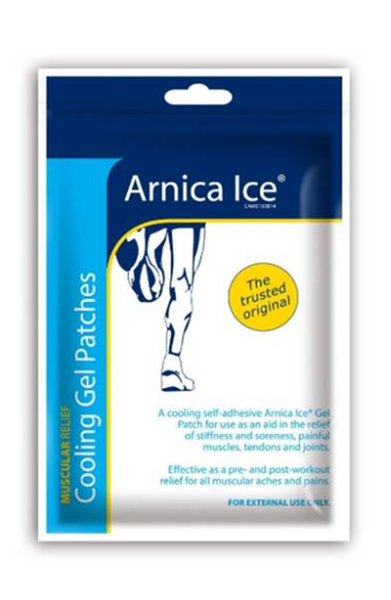 Arnica Ice Cooling Gel 2 Patches X 4
