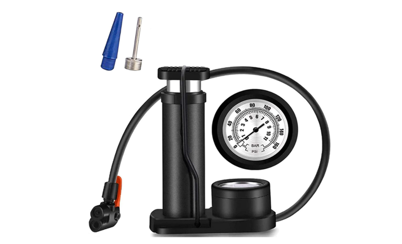 Mini Bike Floor Pump with Pressure Gauge
