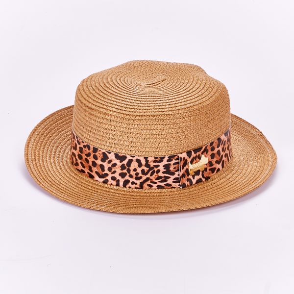 Brad Scott Leopard Hat Tan
